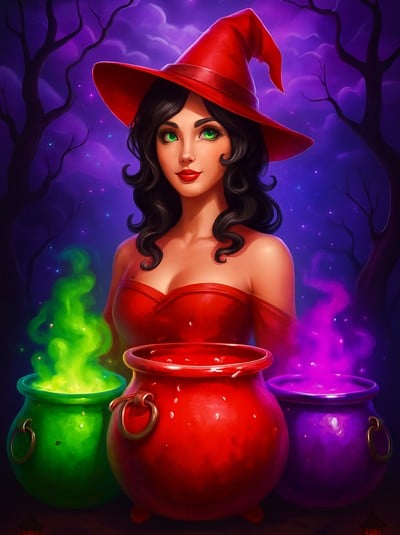 3 Witch Pots